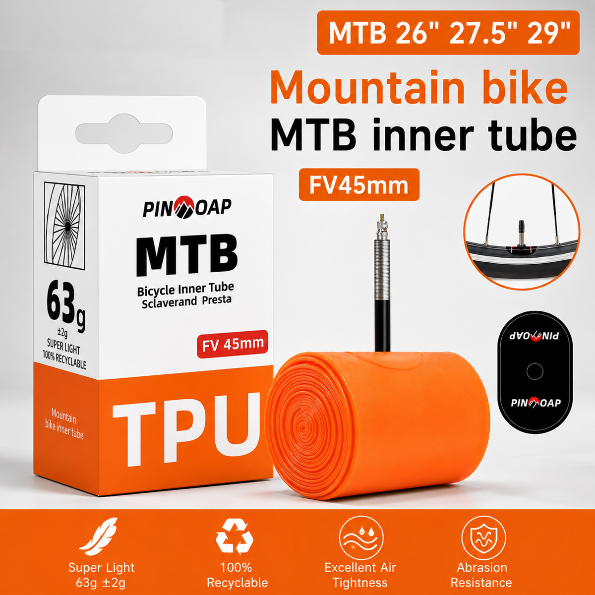Mountain Biking Tube - 1 buah ban dalam sepeda gunung,
