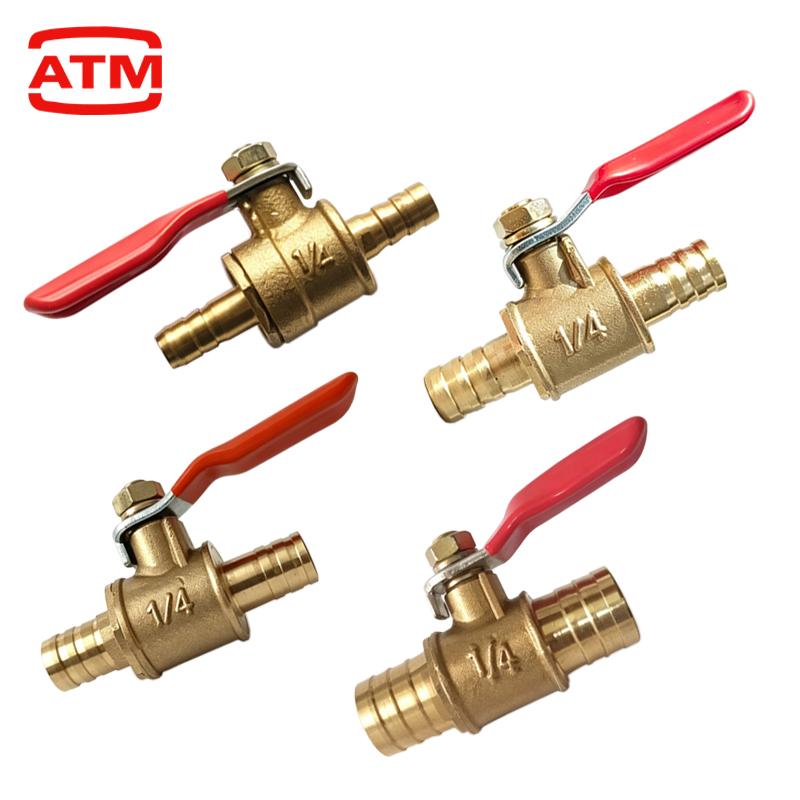 Spoke Nipple Brass - Katup Bola Penutup Kuningan Gagang Merah